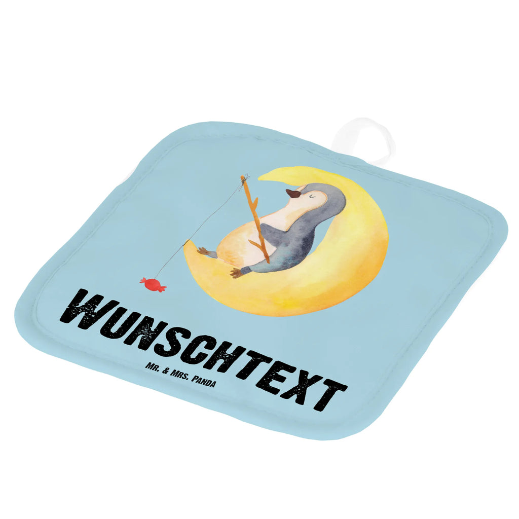 Spersonalizowane rękawice kuchenne pingwin księżyc Pinguin