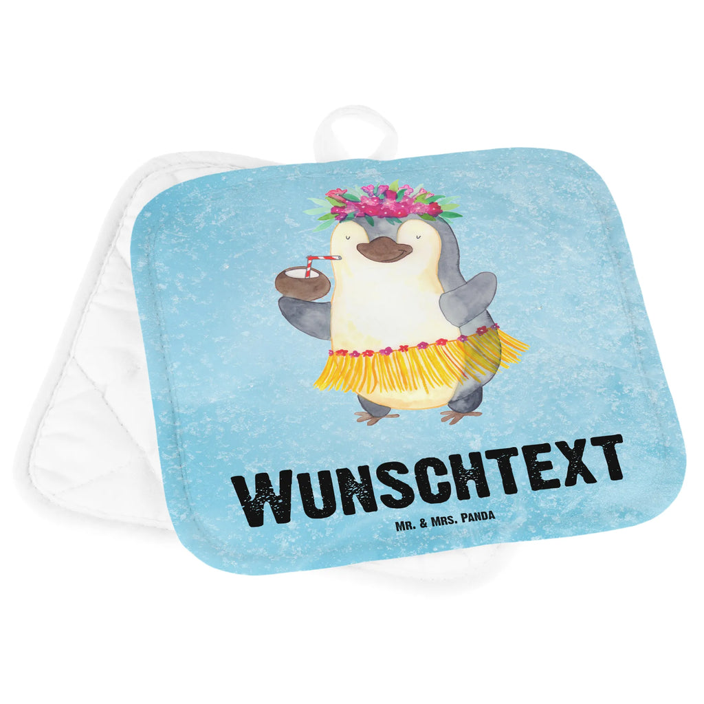 Personalisierte Topflappen Pinguin Kokosnuss Personalisierte Topfuntersetzer, Namensaufdruck, Topflappen Set Personalisiert, Topflappen Personalisiert, Personalisierter Ofenhandschuh, Topflappen mit Namen, Pinguin, Urlaub, Kokosnuss, Pinguine, Hawaii, Aloha