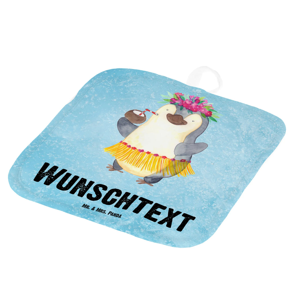 Personalisierte Topflappen Pinguin Kokosnuss Personalisierte Topfuntersetzer, Namensaufdruck, Topflappen Set Personalisiert, Topflappen Personalisiert, Personalisierter Ofenhandschuh, Topflappen mit Namen, Pinguin, Urlaub, Kokosnuss, Pinguine, Hawaii, Aloha