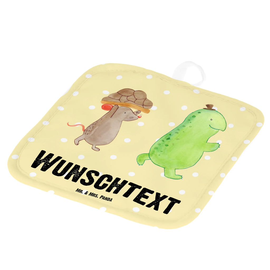 Spersonalizowane rękawice kuchenne żółw mysz Skałka