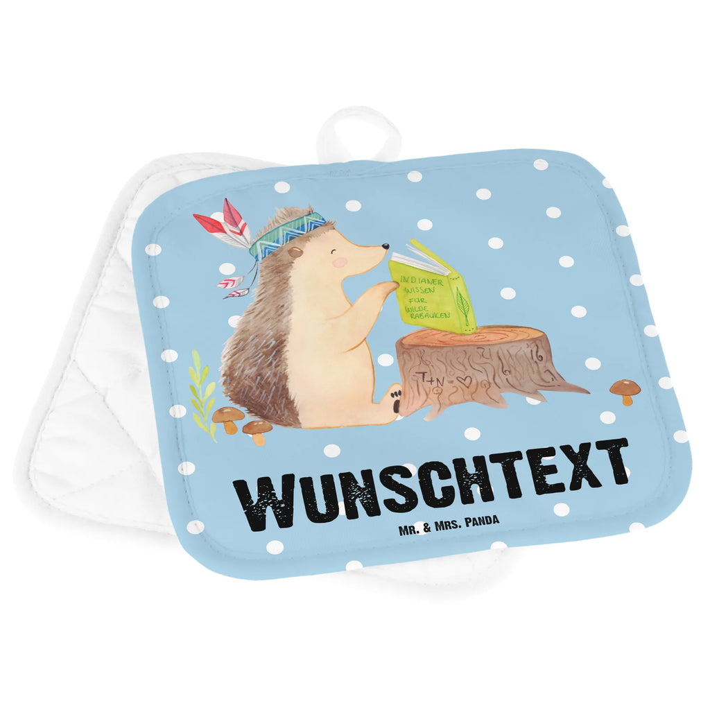 Spersonalizowane rękawice kuchenne jeż Ozdoba z piór Personalisierter Ofenhandschuh, Namensaufdruck, Topflappen Set personalisiert, Topflappen mit Namen, Personalisierte Topfuntersetzer, Topflappen personalisiert, Waldtiere, Tiere, Indianer, Abenteuer, Lagerfeuer, Igel, Camping
