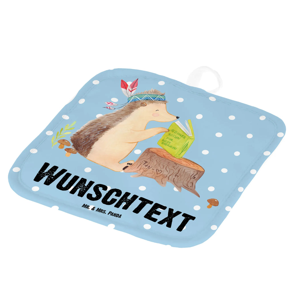 Spersonalizowane rękawice kuchenne jeż Ozdoba z piór Personalisierter Ofenhandschuh, Namensaufdruck, Topflappen Set personalisiert, Topflappen mit Namen, Personalisierte Topfuntersetzer, Topflappen personalisiert, Waldtiere, Tiere, Indianer, Abenteuer, Lagerfeuer, Igel, Camping