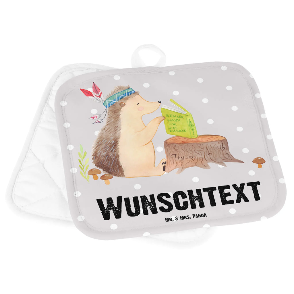 Spersonalizowane rękawice kuchenne jeż Ozdoba z piór Personalisierter Ofenhandschuh, Namensaufdruck, Topflappen Set personalisiert, Topflappen mit Namen, Personalisierte Topfuntersetzer, Topflappen personalisiert, Waldtiere, Tiere, Indianer, Abenteuer, Lagerfeuer, Igel, Camping