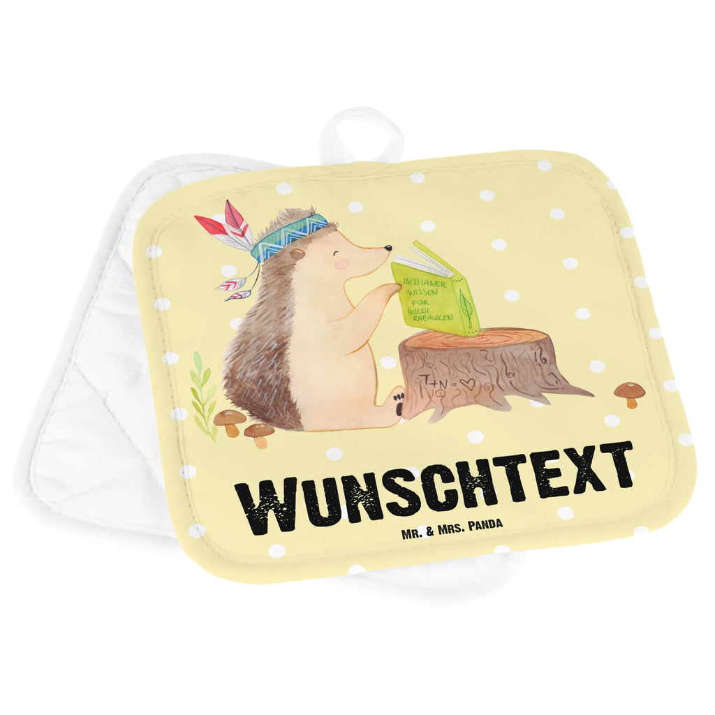 Spersonalizowane rękawice kuchenne jeż Ozdoba z piór Personalisierter Ofenhandschuh, Namensaufdruck, Topflappen Set personalisiert, Topflappen mit Namen, Personalisierte Topfuntersetzer, Topflappen personalisiert, Waldtiere, Tiere, Indianer, Abenteuer, Lagerfeuer, Igel, Camping