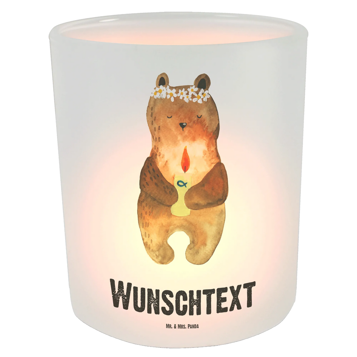 Personalised lantern bear communion bear, teddy, teddy bear, cuddly toy, God's blessing, baptismal candle, catholic, communion