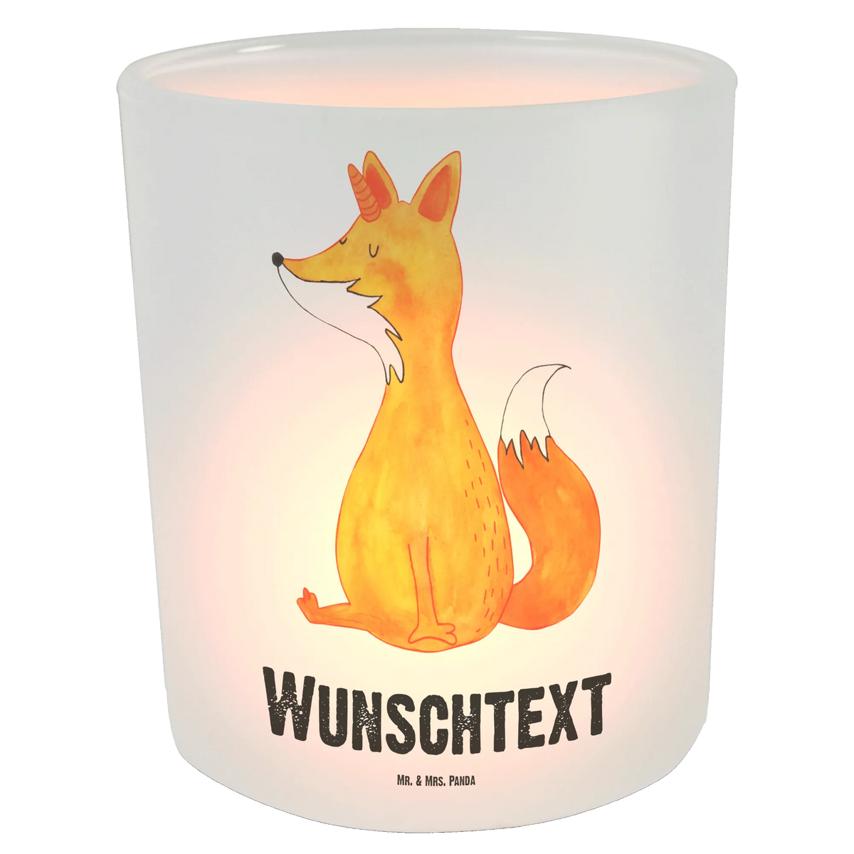 Personalised lantern unicorn Fox fox horns, foxes
