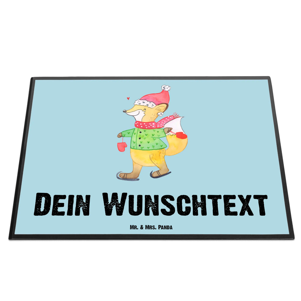 Personalisierte Schreibtischunterlage Fuchs  Schlittschuhe Personalisierte Schreibtischauflage, Selbst gestalten, Personalisierte Schreibunterlage, Schreibtisch Unterlagen mit Namen, Namenspersonalisierung, Namensaufdruck, Schreibunterlage mit Namen, Personalisierte Schreibtisch Unterlagen, Schreibtischauflage mit Namen, Winter, Weihnachten, Weihnachtsdeko, Nikolaus, Advent, Heiligabend, Wintermotiv, Weihnachtstage, Tannenbaum, Weihnachtsbaum, Weihnachtsmann, Weihnachtszeit