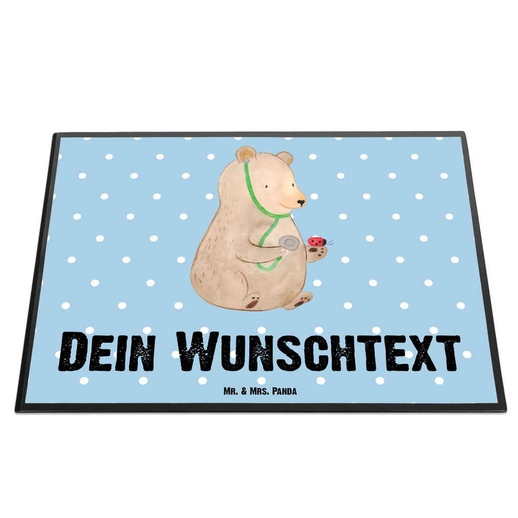 Personalisierte Schreibtischunterlage Bär Arzt Schreibtischauflage mit Namen, Namenspersonalisierung, Selbst Gestalten, Personalisierte Schreibtischauflage, Schreibunterlage mit Namen, Namensaufdruck, Schreibtisch Unterlagen mit Namen, Personalisierte Schreibunterlage, Schreibtisch Matte, Personalisierte Schreibtisch Unterlagen, Teddy, Bär, Teddybär, Professor, Ärztin, Doktor, Doktorin, Professorin, Arzt