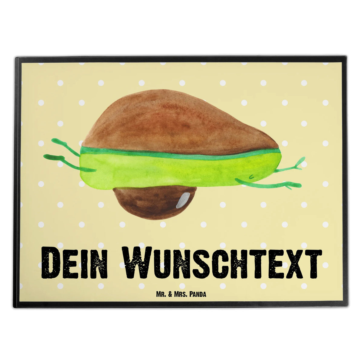 Personalised desk pad avocado yoga avocado, vegetables