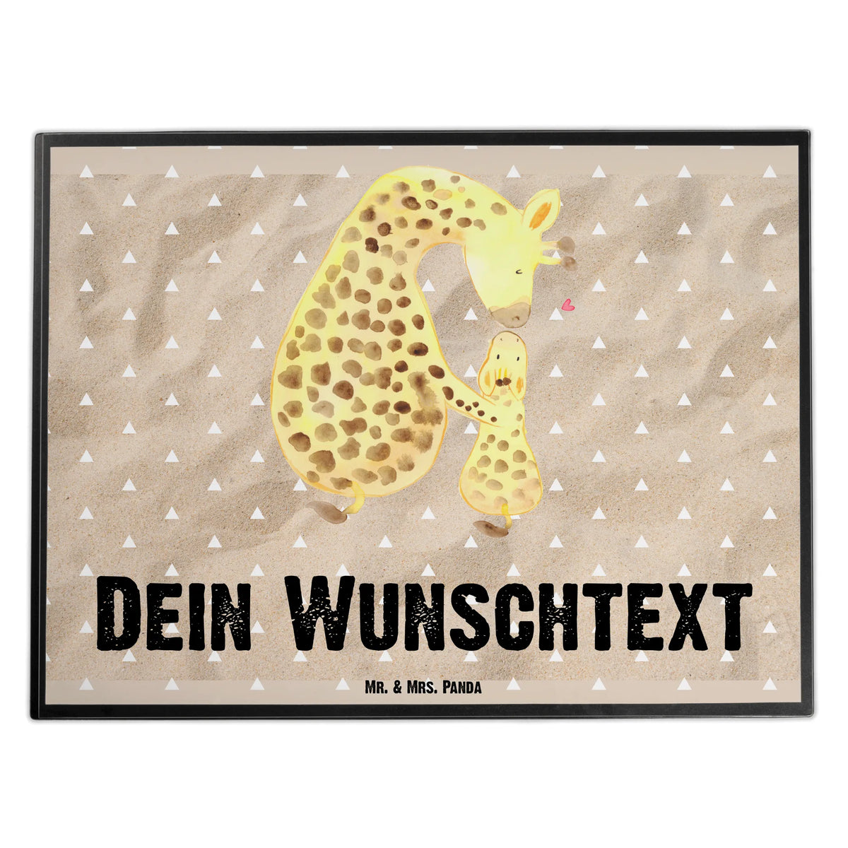 Personalised desk pad giraffe child Africa, favourite person, mother, daughter, child, mum, son