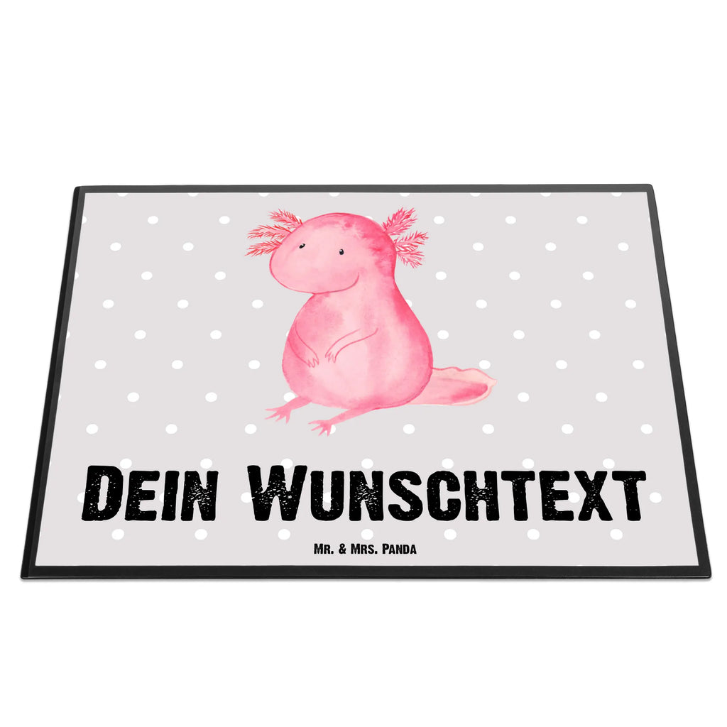 Personalisierte Schreibtischunterlage Axolotl Namensaufdruck, Namenspersonalisierung, Personalisierte Schreibtischauflage, Schreibtisch Unterlagen mit Namen, Personalisierte Schreibtisch Unterlagen, Schreibtischauflage mit Namen, Selbst gestalten, Schreibunterlage mit Namen, Personalisierte Schreibunterlage, Axolotl, Molch, zufrieden, Liebe, Freundin, Weisheit, vergnügt, Lebensstil, Lebensweisheit, fröhlich, Axolot