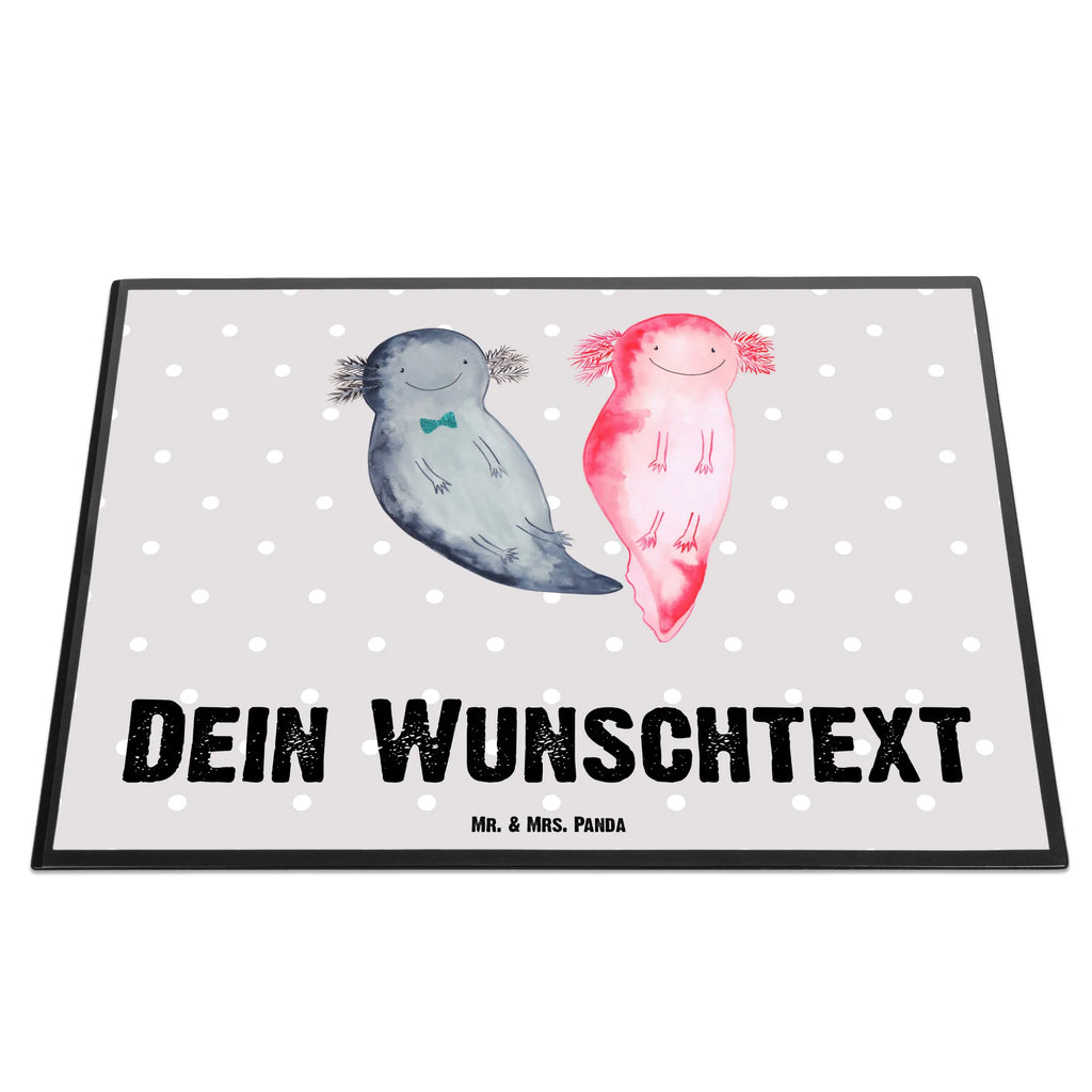 Personalised desk pad axolotl Girlfriend Axolotl, Axelotl, marine animals, Mexican walking fish, salamander, axolot, amphibian, axolotl, tail, proof of love, love, husband, anniversary, fiancé, great love, valentine's day, friend