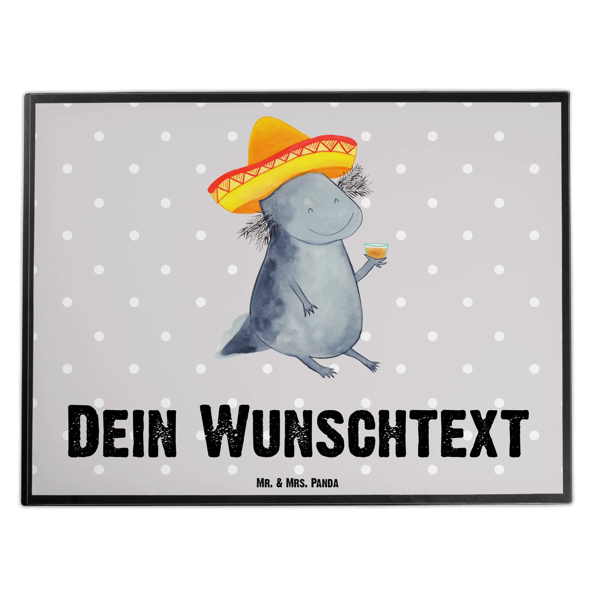 Personalizowana podkładka pod biurko Aksolotl Tequila Axolotl, Molch