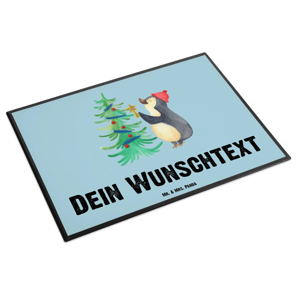 Personalisierte Schreibtischunterlage Pinguin Weihnachtsbaum Schreibtisch Unterlagen mit Namen, Schreibtischauflage mit Namen, Personalisierte Schreibtischauflage, Selbst gestalten, Schreibunterlage mit Namen, Personalisierte Schreibtisch Unterlagen, Personalisierte Schreibunterlage, Namensaufdruck, Namenspersonalisierung, Winter, Weihnachten, Weihnachtsdeko, Nikolaus, Advent, Heiligabend, Wintermotiv, Pinguin