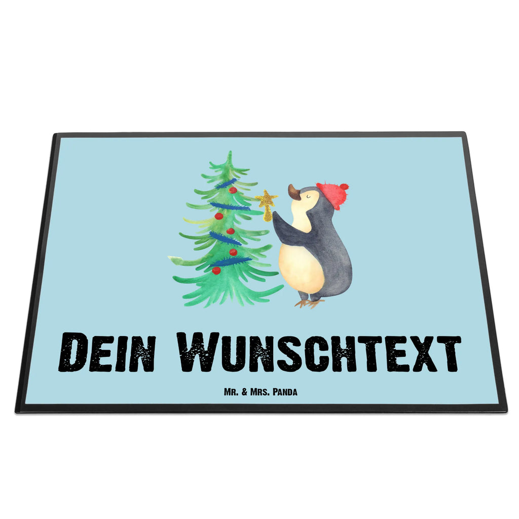 Personalisierte Schreibtischunterlage Pinguin Weihnachtsbaum Schreibtisch Unterlagen mit Namen, Schreibtischauflage mit Namen, Personalisierte Schreibtischauflage, Selbst gestalten, Schreibunterlage mit Namen, Personalisierte Schreibtisch Unterlagen, Personalisierte Schreibunterlage, Namensaufdruck, Namenspersonalisierung, Winter, Weihnachten, Weihnachtsdeko, Nikolaus, Advent, Heiligabend, Wintermotiv, Pinguin