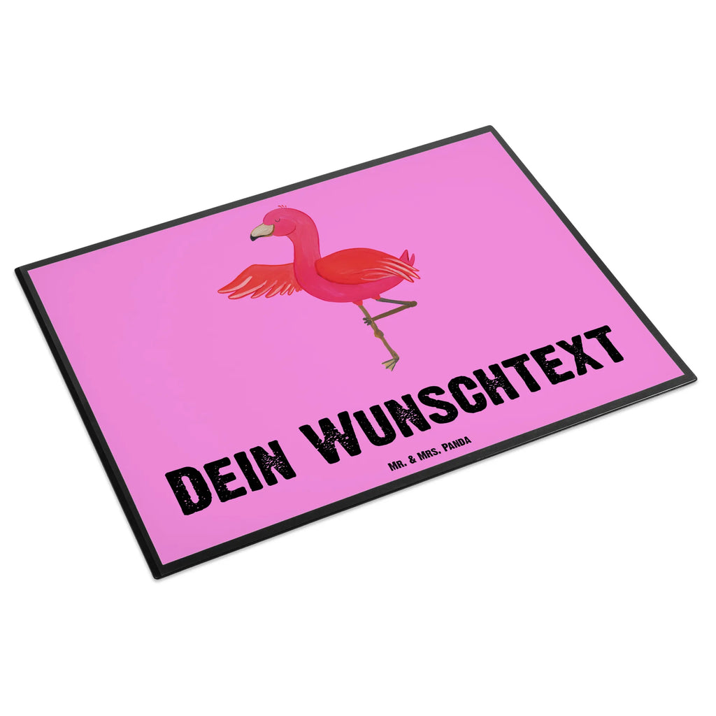 Personalised desk pad flamingo yoga Flamingo, pink, pink bird, bird of paradise, red, flamingo decoration, gift pink, gifts, gift idea, children, adults, girls, flamingo fans, summer, vacation, sea, unusual gifts in pink, pink gifts, girls gifts, small gifts, Caribbean feeling, funny sayings, yoga, relaxation, yoga exercise, anger, namaste, deep relaxation, mindfulness, agitation, bird