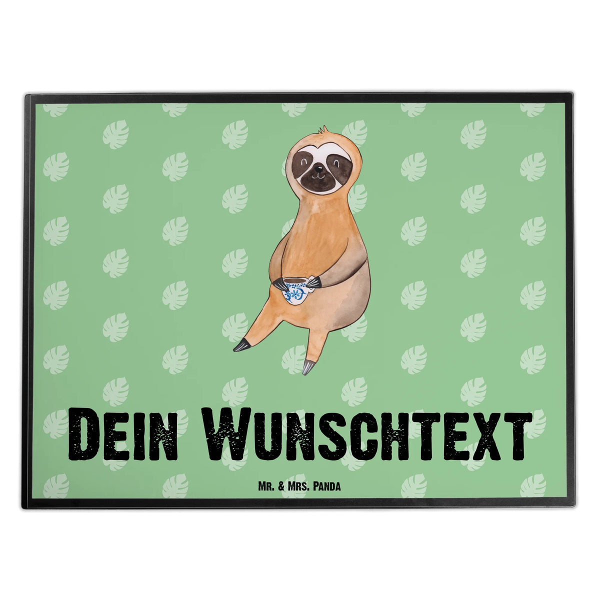 Personalised desk pad sloth Coffee Sloth, sloth, trend animal, connoisseur, lazy, coffee cup, favourite animal, coffee, early riser, first coffee, morning grumbler