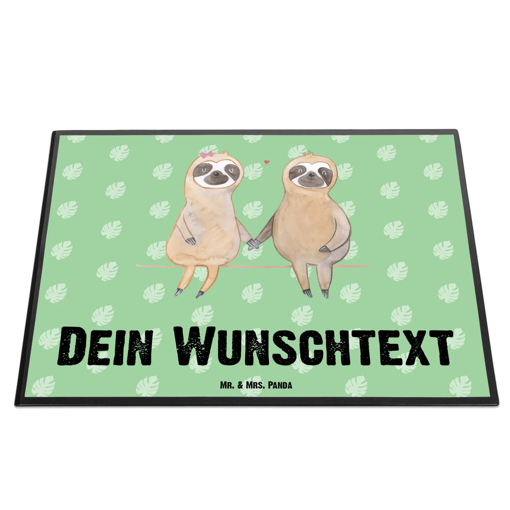 Personalised desk pad sloth pair Sloth, sloth, trend animal, engaged, in love, relax, sloth couple, lazy, favourite animal, sloth love, together, love, lovers