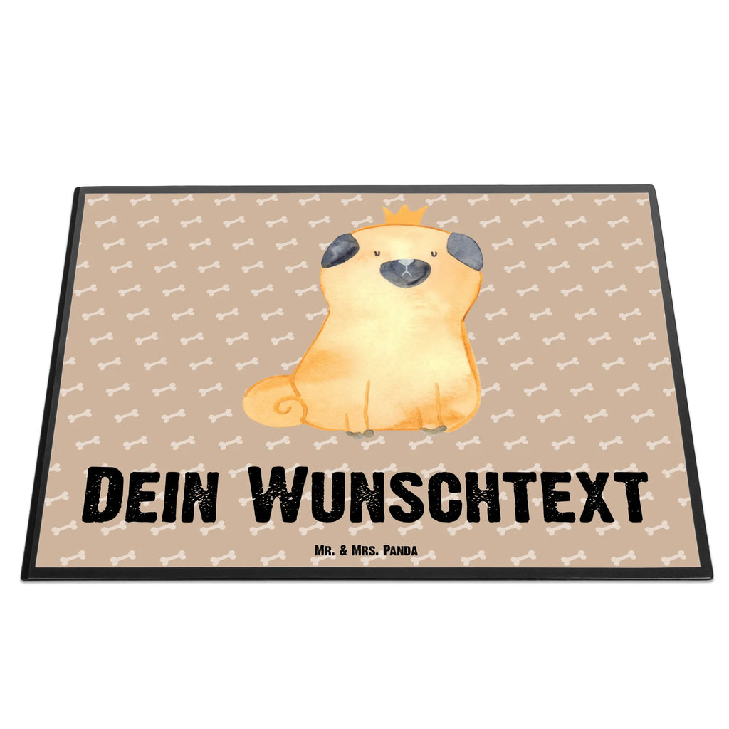 Personalisierte Schreibtischunterlage Mops Krone Namenspersonalisierung, Schreibtisch Unterlagen mit Namen, Personalisierte Schreibunterlage, Selbst gestalten, Personalisierte Schreibtischauflage, Schreibunterlage mit Namen, Personalisierte Schreibtisch Unterlagen, Schreibtischauflage mit Namen, Namensaufdruck, Hund, Hundemotiv, Haustier, Hunderasse, Tierliebhaber, Hundebesitzer, Sprüche, lustig, Hausregel, Mops, allergisch, kinderlos, Hundebesitzer. Spruch