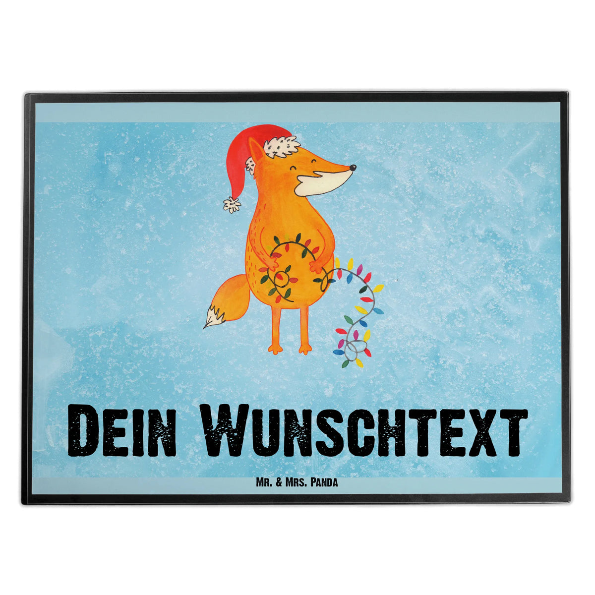 Personalised desk pad Fox Christmas Winter, Christmas, Christmas time, snow, Gift Christmas, Santa Claus, Saying beautiful, Foxes, Christmas Eve, Fox