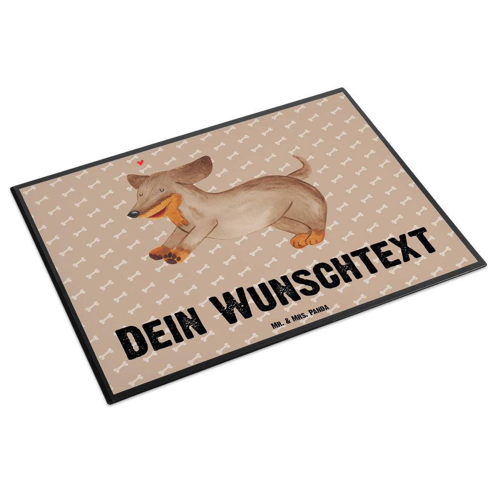 Personalisierte Schreibtischunterlage Hund Dackel fröhlich Schreibtisch Unterlagen mit Namen, Schreibunterlage mit Namen, Personalisierte Schreibtischauflage, Personalisierte Schreibunterlage, Namenspersonalisierung, Personalisierte Schreibtisch Unterlagen, Namensaufdruck, Selbst gestalten, Schreibtischauflage mit Namen, Hund, Hundemotiv, Haustier, Hunderasse, Tierliebhaber, Hundebesitzer, Sprüche, Hunde, happy dog, Dachshund, Dackel
