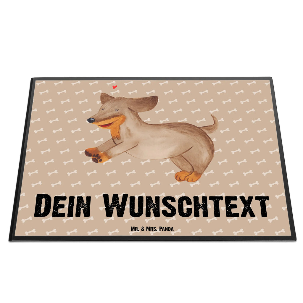 Personalisierte Schreibtischunterlage Hund Dackel fröhlich Schreibtisch Unterlagen mit Namen, Schreibunterlage mit Namen, Personalisierte Schreibtischauflage, Personalisierte Schreibunterlage, Namenspersonalisierung, Personalisierte Schreibtisch Unterlagen, Namensaufdruck, Selbst gestalten, Schreibtischauflage mit Namen, Hund, Hundemotiv, Haustier, Hunderasse, Tierliebhaber, Hundebesitzer, Sprüche, Hunde, happy dog, Dachshund, Dackel