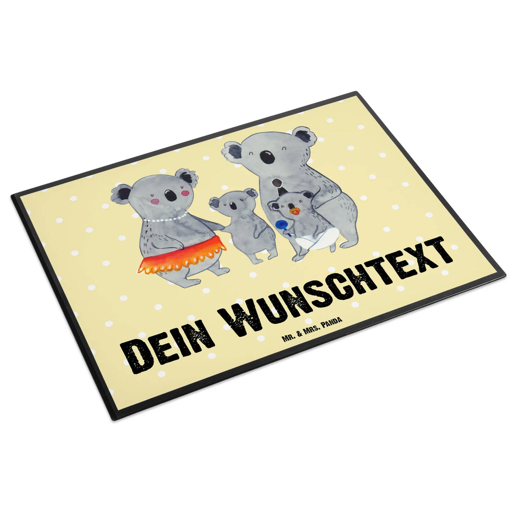 Personalisierte Schreibtischunterlage Koala Familie Schreibtisch Unterlagen mit Namen, Selbst gestalten, Namensaufdruck, Personalisierte Schreibunterlage, Schreibunterlage mit Namen, Schreibtischauflage mit Namen, Namenspersonalisierung, Personalisierte Schreibtischauflage, Personalisierte Schreibtisch Unterlagen, Familie, Vatertag, Muttertag, Bruder, Schwester, Mama, Papa, Oma, Opa, Kinder, Geschwister, Koala, Family, Familienleben, Koalas