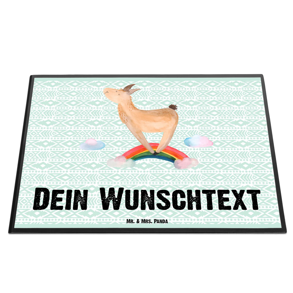 Personalisierte Schreibtischunterlage Lama Regenbogen Schreibunterlage mit Namen, Namensaufdruck, Schreibtisch Unterlagen mit Namen, Personalisierte Schreibunterlage, Personalisierte Schreibtischauflage, Personalisierte Schreibtisch Unterlagen, Selbst gestalten, Namenspersonalisierung, Schreibtischauflage mit Namen, Lama, Alpaka, Schule, Außenseiter, Haters, Abi, Wolkenland, Lamas, Regenbogen, Haters gonna hate, Hobby, Freiheit, Selbstständig