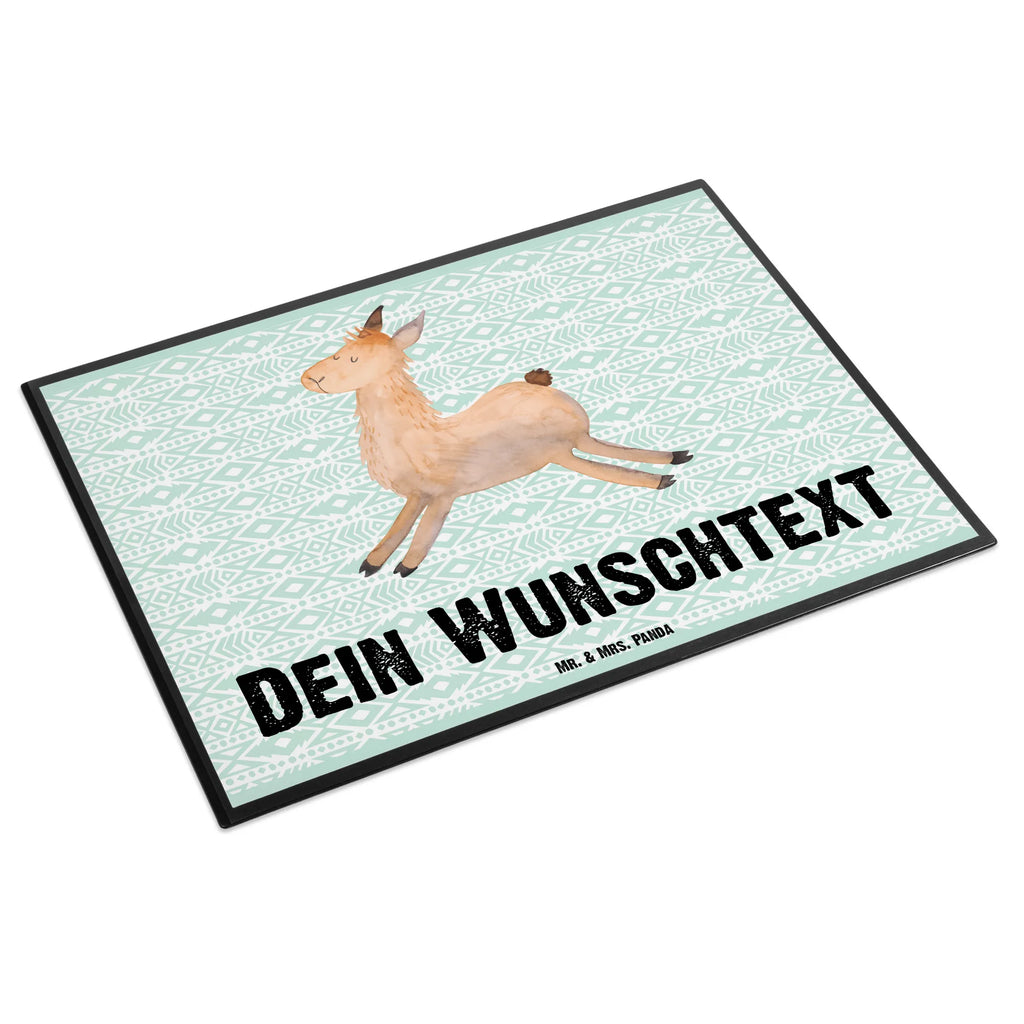 Personalisierte Schreibtischunterlage Lama springend Namensaufdruck, Schreibtisch Unterlagen mit Namen, Selbst gestalten, Schreibunterlage mit Namen, Personalisierte Schreibtischauflage, Namenspersonalisierung, Personalisierte Schreibtisch Unterlagen, Personalisierte Schreibunterlage, Schreibtischauflage mit Namen, Lama, Alpaka, Start, Abitur, Happy day, Glück, Prüfung, Freundin, Neustart, Lieblingstag, guten Morgen, fröhlich, Lamas, Liebeskummer