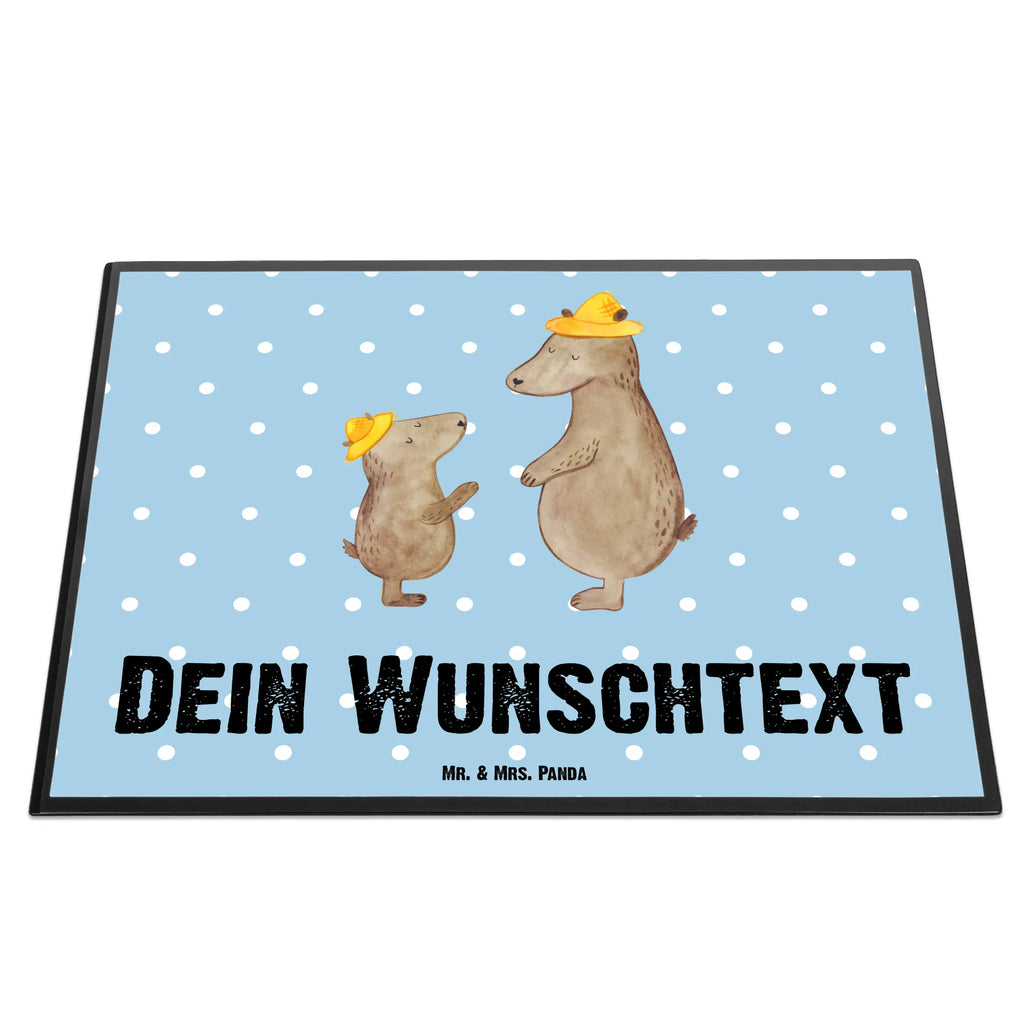 Personalisierte Schreibtischunterlage Bären mit Hut Namenspersonalisierung, Schreibunterlage mit Namen, Personalisierte Schreibtisch Unterlagen, Schreibtisch Matte, Schreibtisch Unterlagen mit Namen, Personalisierte Schreibtischauflage, Personalisierte Schreibunterlage, Schreibtischauflage mit Namen, Selbst Gestalten, Namensaufdruck, Muttertag, Vatertag, Mama, Papa, Oma, Opa, Familie, Schwester, Bruder, Daddy, Kind, Papi, Bär, Vater, Bären, Vater-Sohn, Family, Lieblingsmensch, Dad, Paps, Söhne, Sohn, Vorbild, Kinder