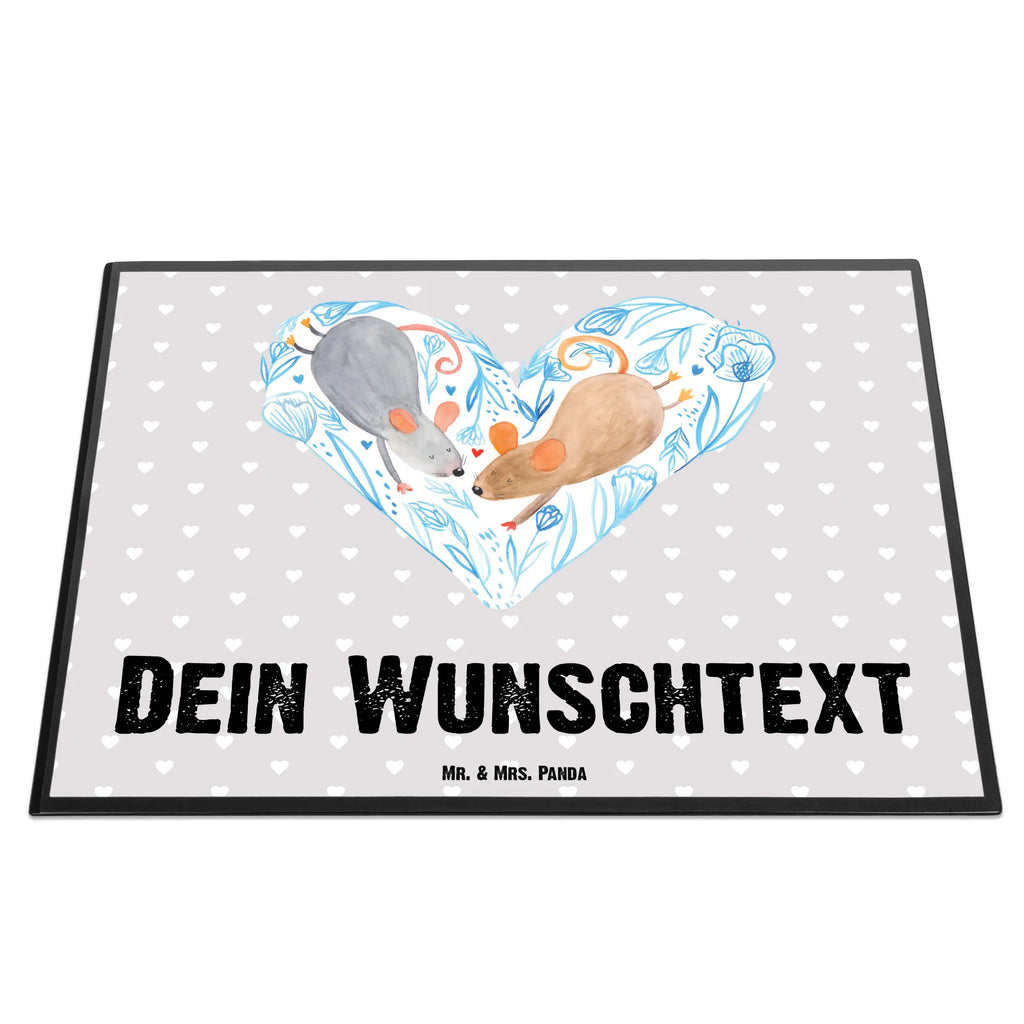 Personalised desk pad Mice heart Love, Loving, Two, Together, Marriage, Engagement, Proposal of marriage, Love gift, gift for her, gift for him, anniversary gift, wedding, gift for two, mice, engagement, favourite person, love, anniversary, proof of love, togetherness, mouse, love gift, love message