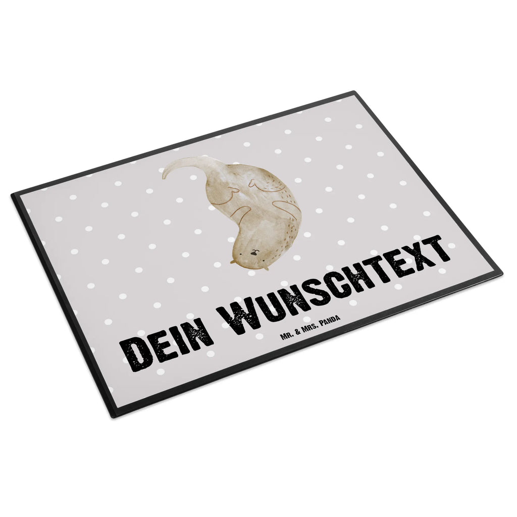 Personalisierte Schreibtischunterlage Otter kopfüber Schreibtischauflage mit Namen, Schreibunterlage mit Namen, Schreibtisch Unterlagen mit Namen, Namenspersonalisierung, Namensaufdruck, Personalisierte Schreibtisch Unterlagen, Personalisierte Schreibunterlage, Personalisierte Schreibtischauflage, Selbst gestalten, Otter, Fischotter, Seeotter, Otter Seeotter See Otter