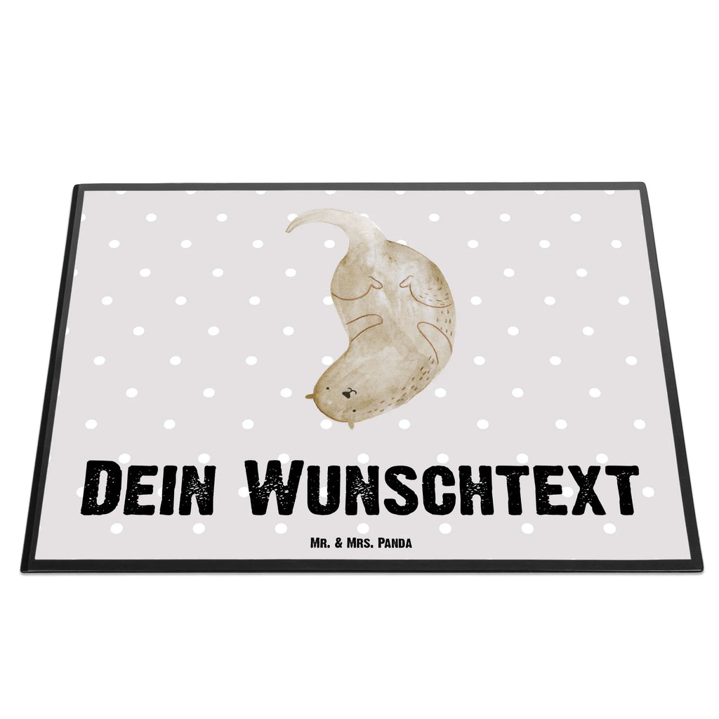 Personalisierte Schreibtischunterlage Otter kopfüber Schreibtischauflage mit Namen, Schreibunterlage mit Namen, Schreibtisch Unterlagen mit Namen, Namenspersonalisierung, Namensaufdruck, Personalisierte Schreibtisch Unterlagen, Personalisierte Schreibunterlage, Personalisierte Schreibtischauflage, Selbst gestalten, Otter, Fischotter, Seeotter, Otter Seeotter See Otter