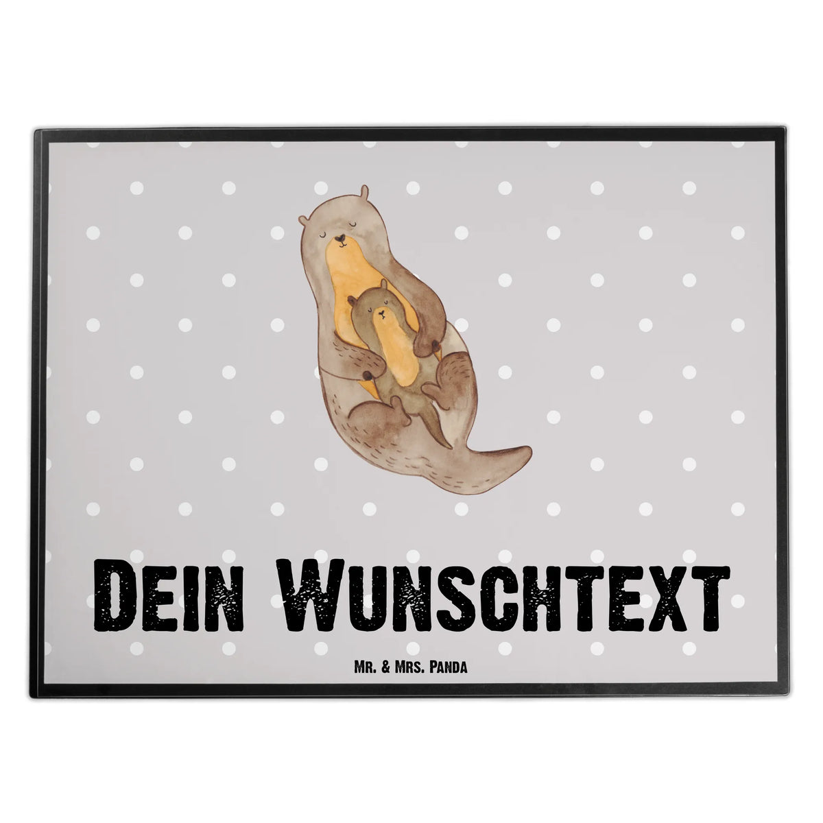 Personalised desk pad otter child animal lover, marten, sea otter, European otter, water mammal, aquatic animal, baby otter, predator, water, otter gifts, gift ideas for animal lovers, animal, mammal, water animal, gifts for people in love, Otter Sea Otter Lake Otter