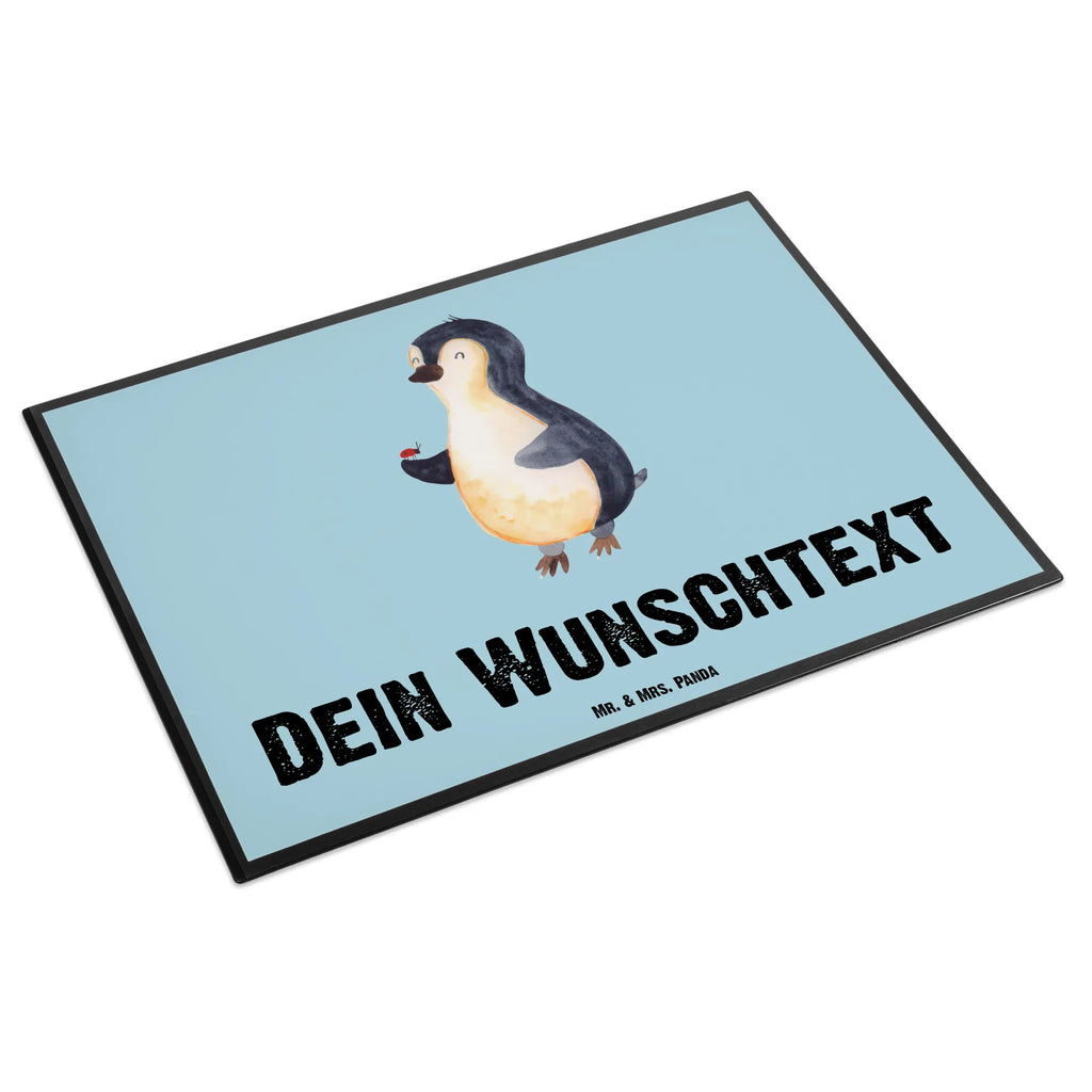Personalised desk pad Penguin ladybug Penguin, North Pole, Winter, Penguins, joy, happiness, love, joy of life, wonder, penguins, ladybird