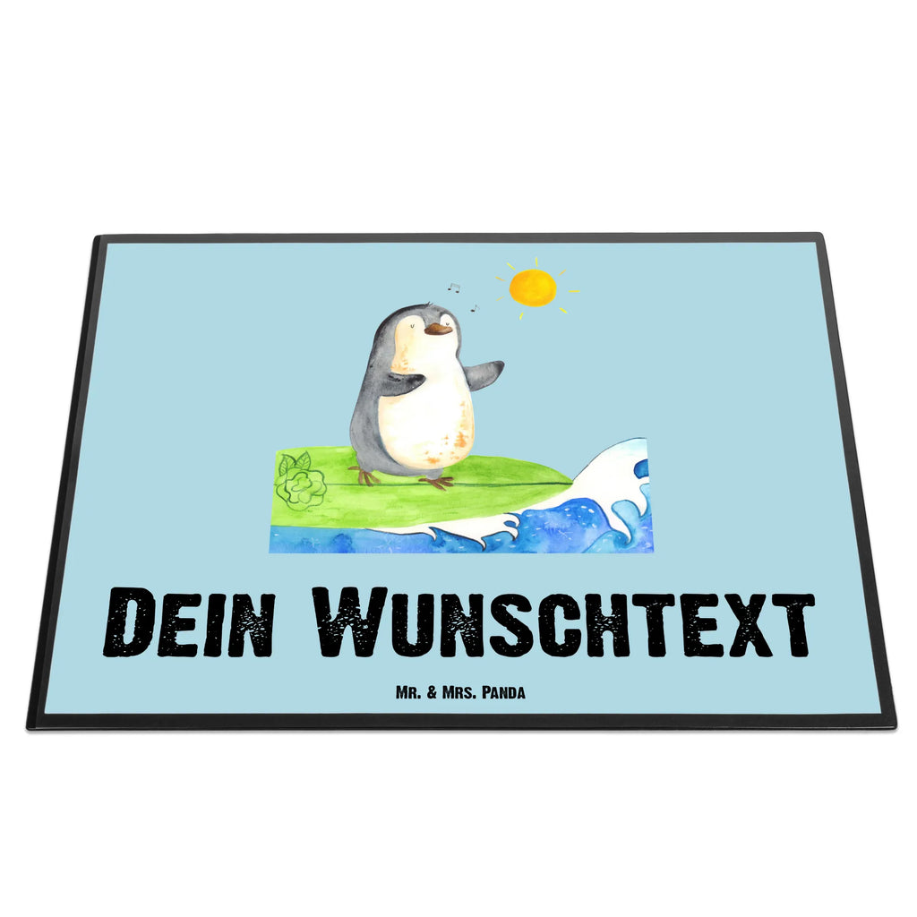 Personalised desk pad Penguin surfer Penguin, North Pole, Winter, Penguins, Portugal, wave riding, penguins, waves, holidays, surfing, Hawaii, surfers