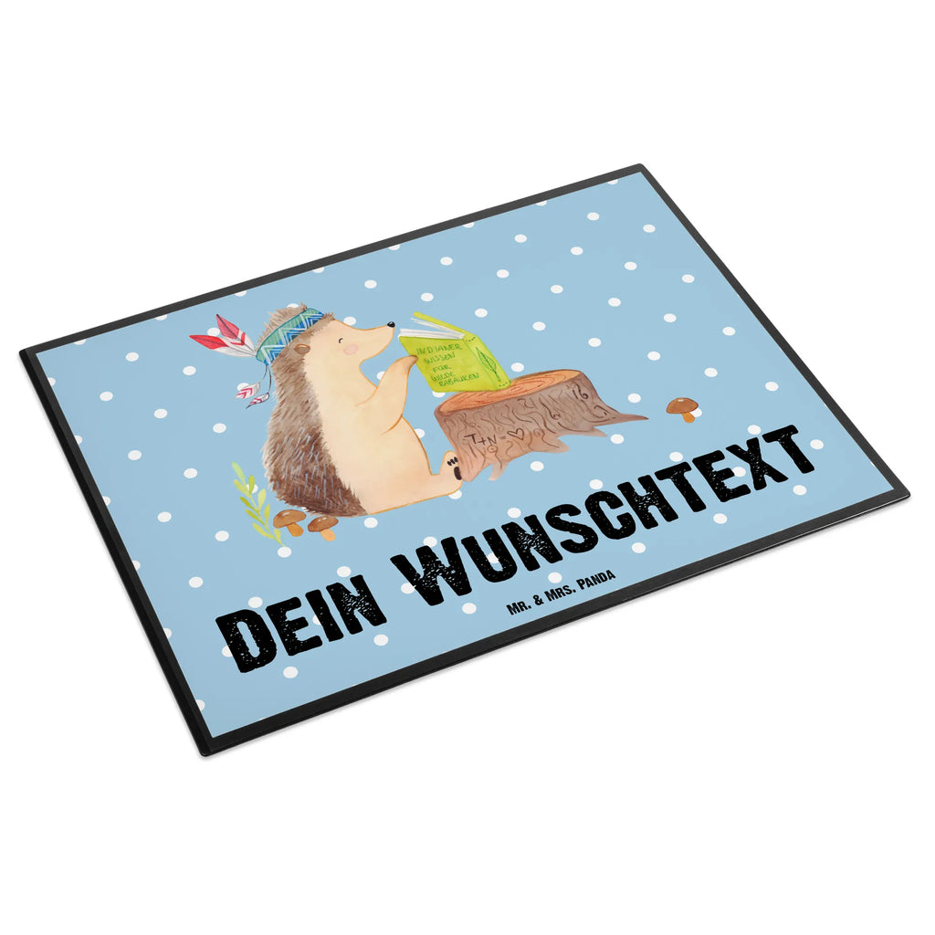 Personalizowana podkładka pod biurko jeż Ozdoba z piór Selbst gestalten, Namensaufdruck, Schreibtisch Unterlagen mit Namen, Namenspersonalisierung, Personalisierte Schreibunterlage, Personalisierte Schreibtischauflage, Schreibunterlage mit Namen, Personalisierte Schreibtisch Unterlagen, Schreibtischauflage mit Namen, Waldtiere, Tiere, Camping, Igel, Lagerfeuer, Indianer, Abenteuer