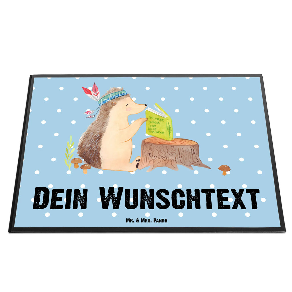 Personalizowana podkładka pod biurko jeż Ozdoba z piór Selbst gestalten, Namensaufdruck, Schreibtisch Unterlagen mit Namen, Namenspersonalisierung, Personalisierte Schreibunterlage, Personalisierte Schreibtischauflage, Schreibunterlage mit Namen, Personalisierte Schreibtisch Unterlagen, Schreibtischauflage mit Namen, Waldtiere, Tiere, Camping, Igel, Lagerfeuer, Indianer, Abenteuer