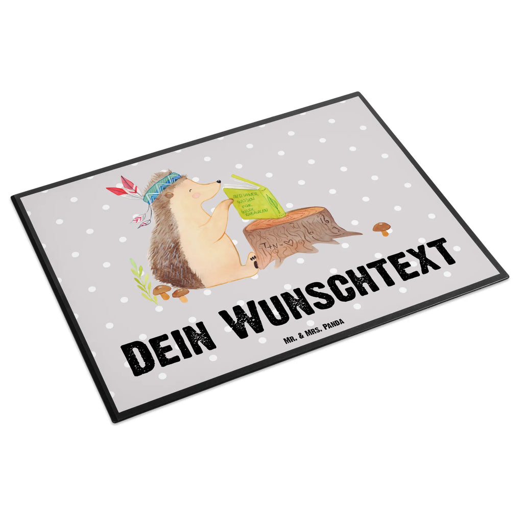 Personalizowana podkładka pod biurko jeż Ozdoba z piór Selbst gestalten, Namensaufdruck, Schreibtisch Unterlagen mit Namen, Namenspersonalisierung, Personalisierte Schreibunterlage, Personalisierte Schreibtischauflage, Schreibunterlage mit Namen, Personalisierte Schreibtisch Unterlagen, Schreibtischauflage mit Namen, Waldtiere, Tiere, Camping, Igel, Lagerfeuer, Indianer, Abenteuer