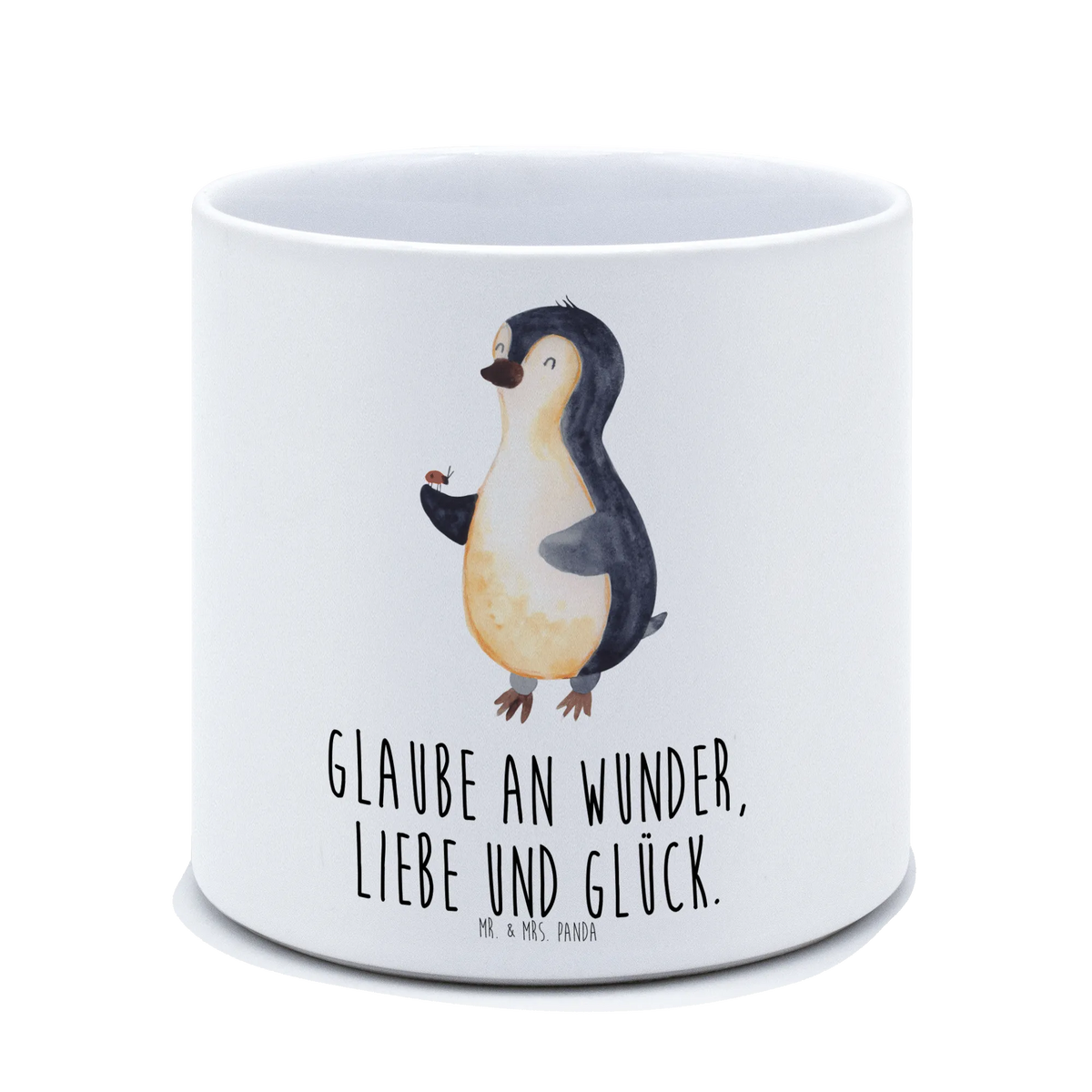XL flower pot Penguin ladybug North Pole, Penguins, wonder, ladybird, penguins, joy, joy of life