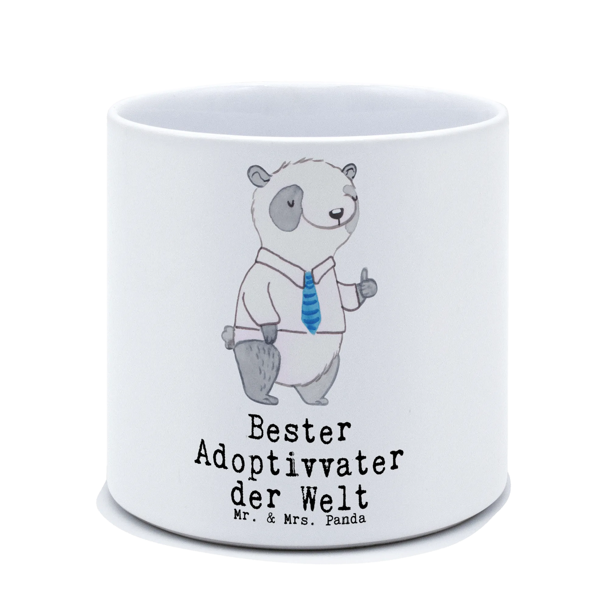 XL flower pot panda Best adoptive father in the world gift, birthday, gift idea, birthday present, giving, thank you, for, make you happy, gift tip, adopted, adoptive father