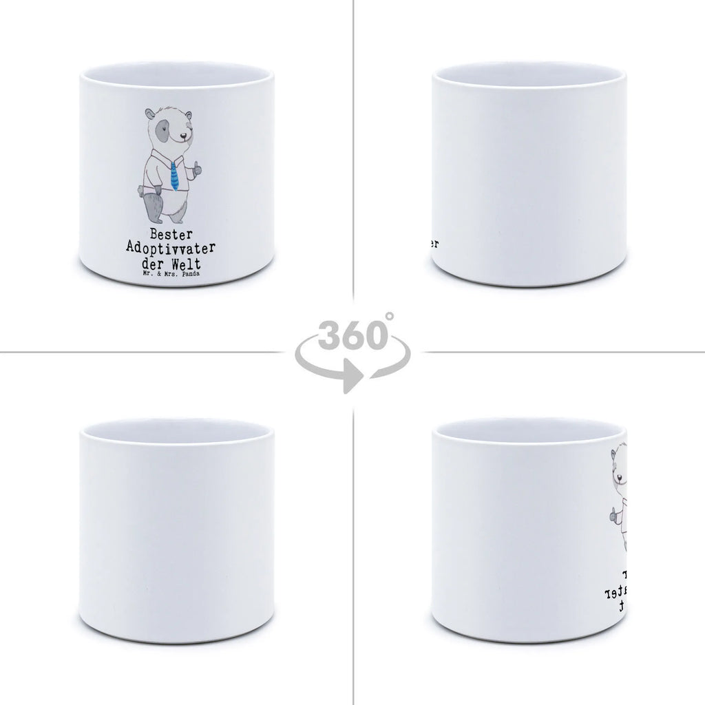 XL flower pot panda Best adoptive father in the world for, thank you, gift, giving, birthday, birthday present, gift idea, souvenir, make you happy, gift tip, adopted, adoptive father, adoption