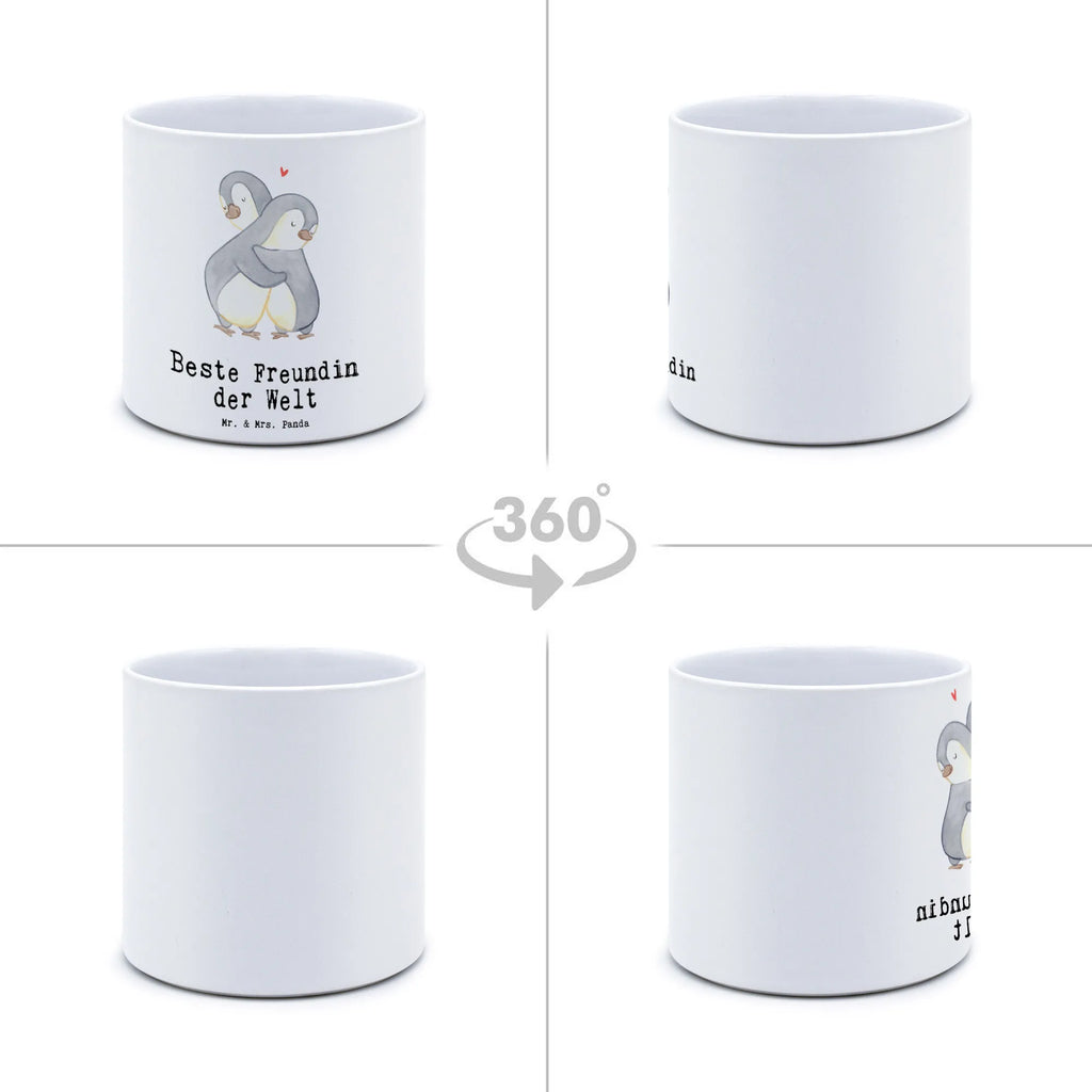 XL flower pot penguin Best girlfriend in the world for, thank you, gift, giving, birthday, birthday present, gift idea, souvenir, make you happy, gift tip, Girlfriend, best friend, wife, saying, best, girlfriends, bae, friendship. Dearest, anniversary, bff