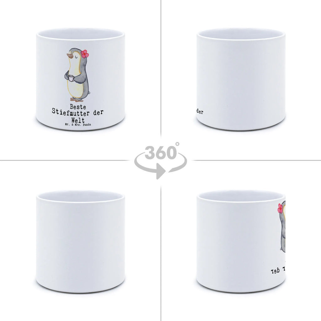 XL flower pot penguin Best stepmom in the world for, thank you, gift, giving, birthday, birthday present, gift idea, souvenir, make you happy, gift tip, Step Mom Step Mom Step Mom Mommy Mother Mothers Day Mom Mom Daughter Son Thank You Thank You Best