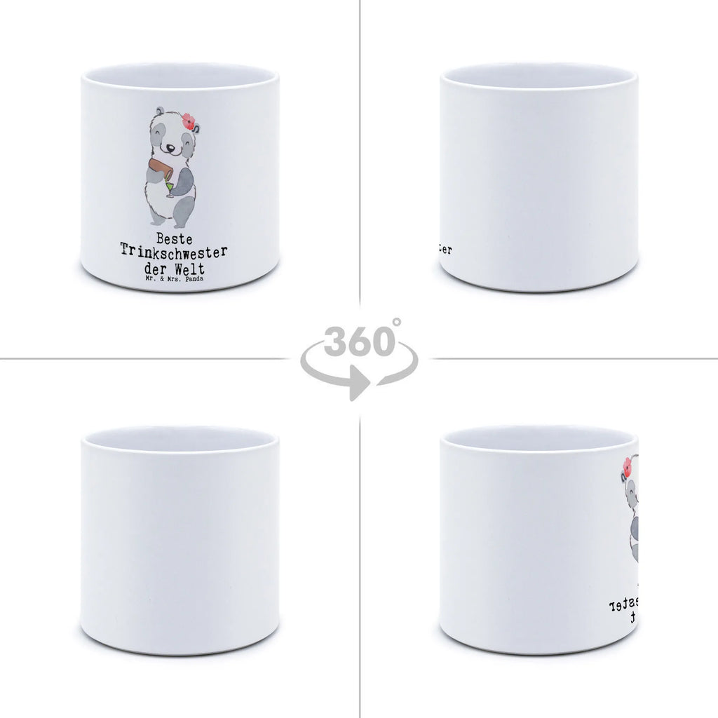 XL donica Panda Najlepsza koleżanka do picia na świecie dla, Dziękuję, Prezent, Wręczyć, Urodziny, Prezent urodzinowy, Pomysł na prezent, Podziękować, Upominek, Sprawić radość, Tip na prezent