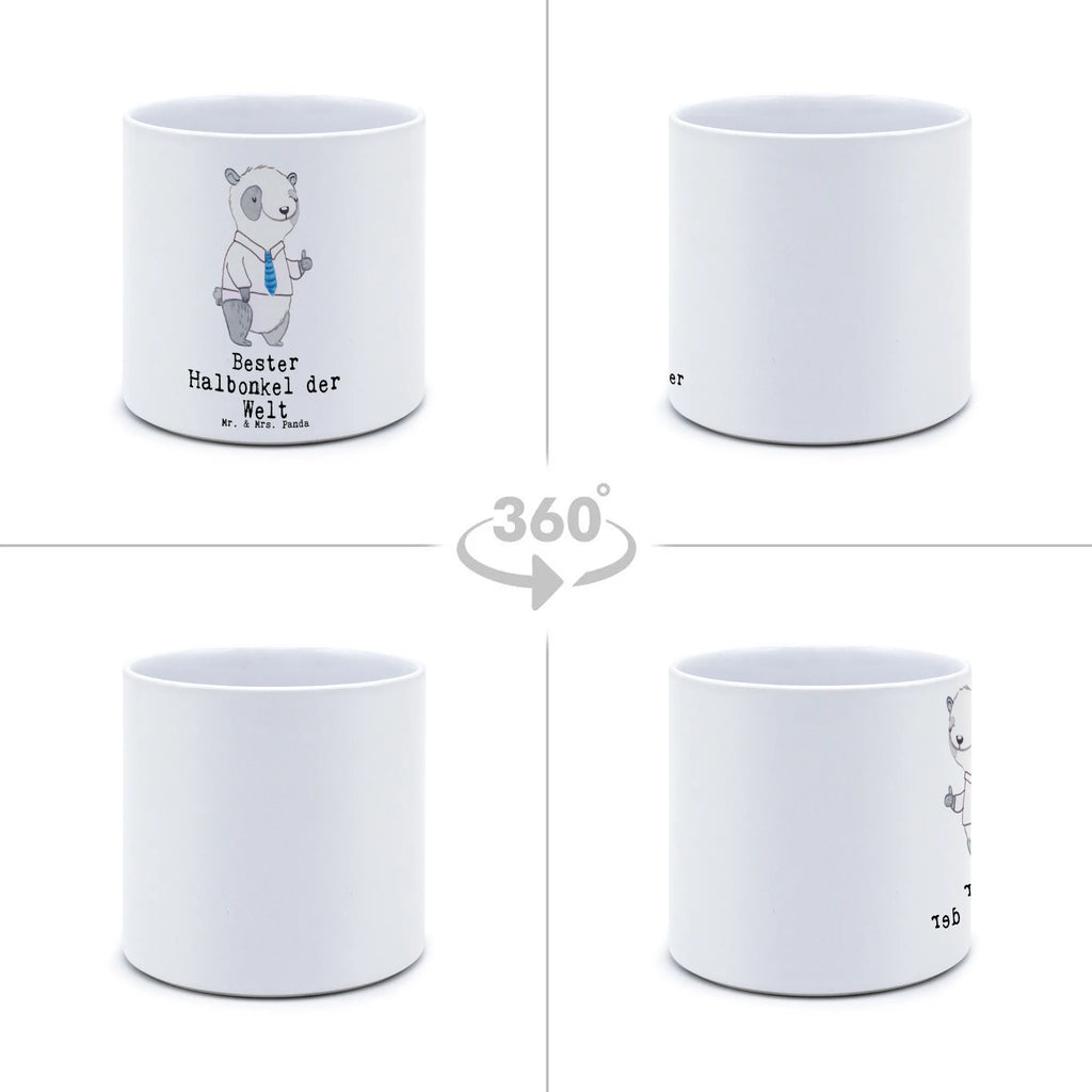 XL donica Panda Najlepszy półwujek na świecie dla, Dziękuję, Prezent, Wręczyć, Urodziny, Prezent urodzinowy, Pomysł na prezent, Podziękować, Upominek, Sprawić radość, Tip na prezent