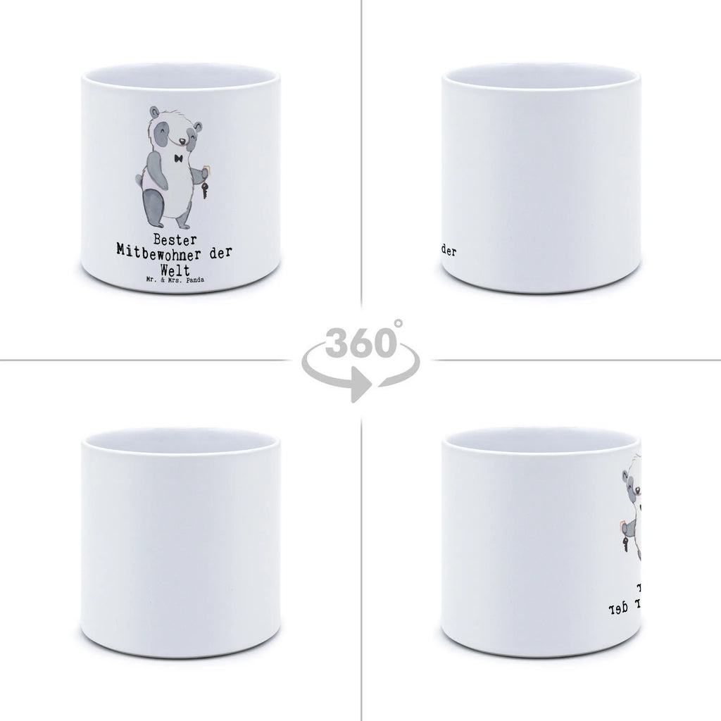 XL donica Panda Najlepszy współlokator na świecie dla, Dziękuję, Prezent, Wręczyć, Urodziny, Prezent urodzinowy, Pomysł na prezent, Podziękować, Upominek, Sprawić radość, Tip na prezent