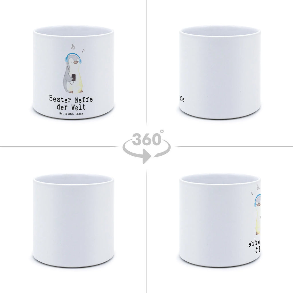 XL donica Pingwin Najlepszy siostrzeniec na świecie dla, Dziękuję, Prezent, Wręczyć, Urodziny, Prezent urodzinowy, Pomysł na prezent, Podziękować, Upominek, Sprawić radość, Tip na prezent