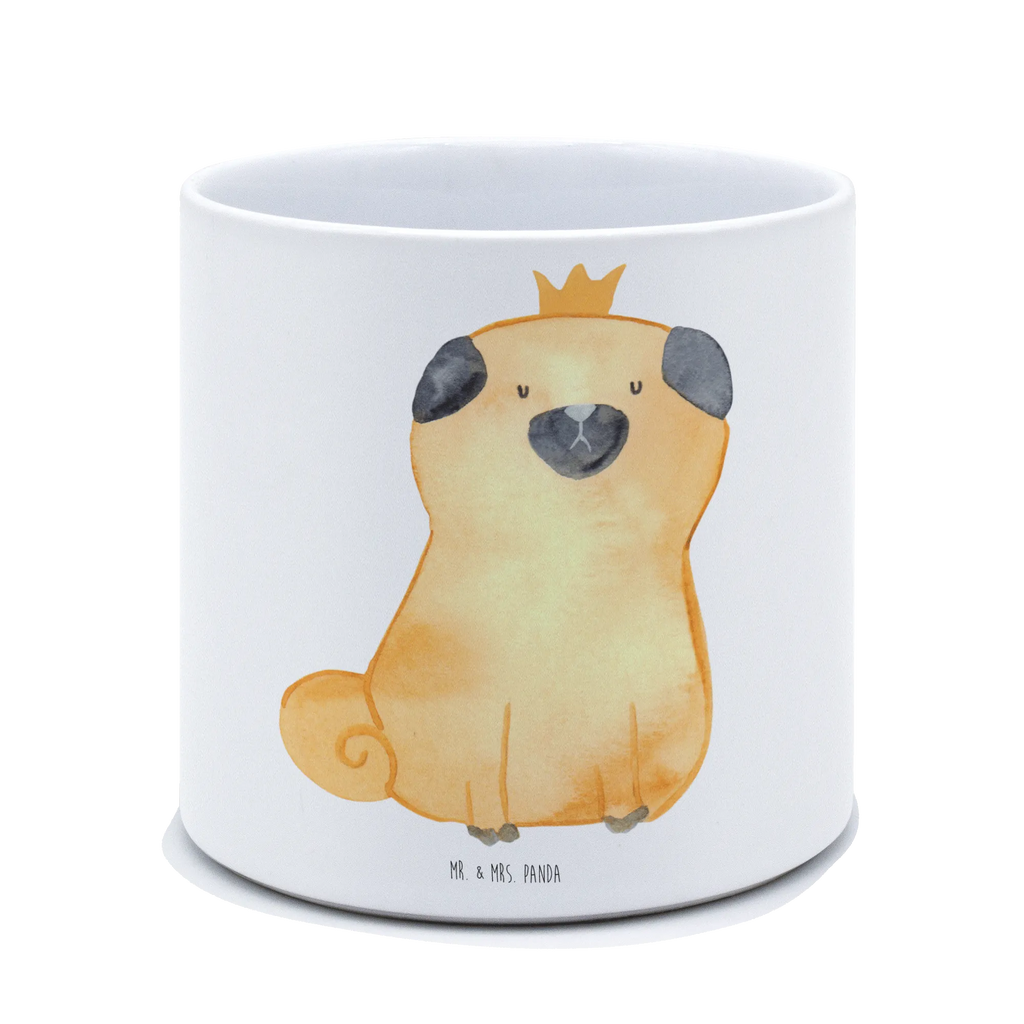 XL flower pot pug Crown dog, mutt, hound, woof, dog mama, dog breed, love dogs, love for dogs, dog decorative items, bag with dog print, funny gifts for dog owners, what do you give a dog lover, Christmas gifts for dogs, gifts for dogs, dog sayings, allergic, dog owners. Saying, childless, Pug, funny, house rules