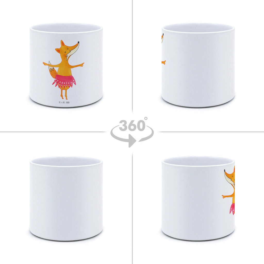 XL flower pot Fox ballerina fox, foxes, forest wildlife, clever as a fox, animal lover, birthday, invitation, dancing, dancer, ballet, fox saying, ballerina, vixen, party